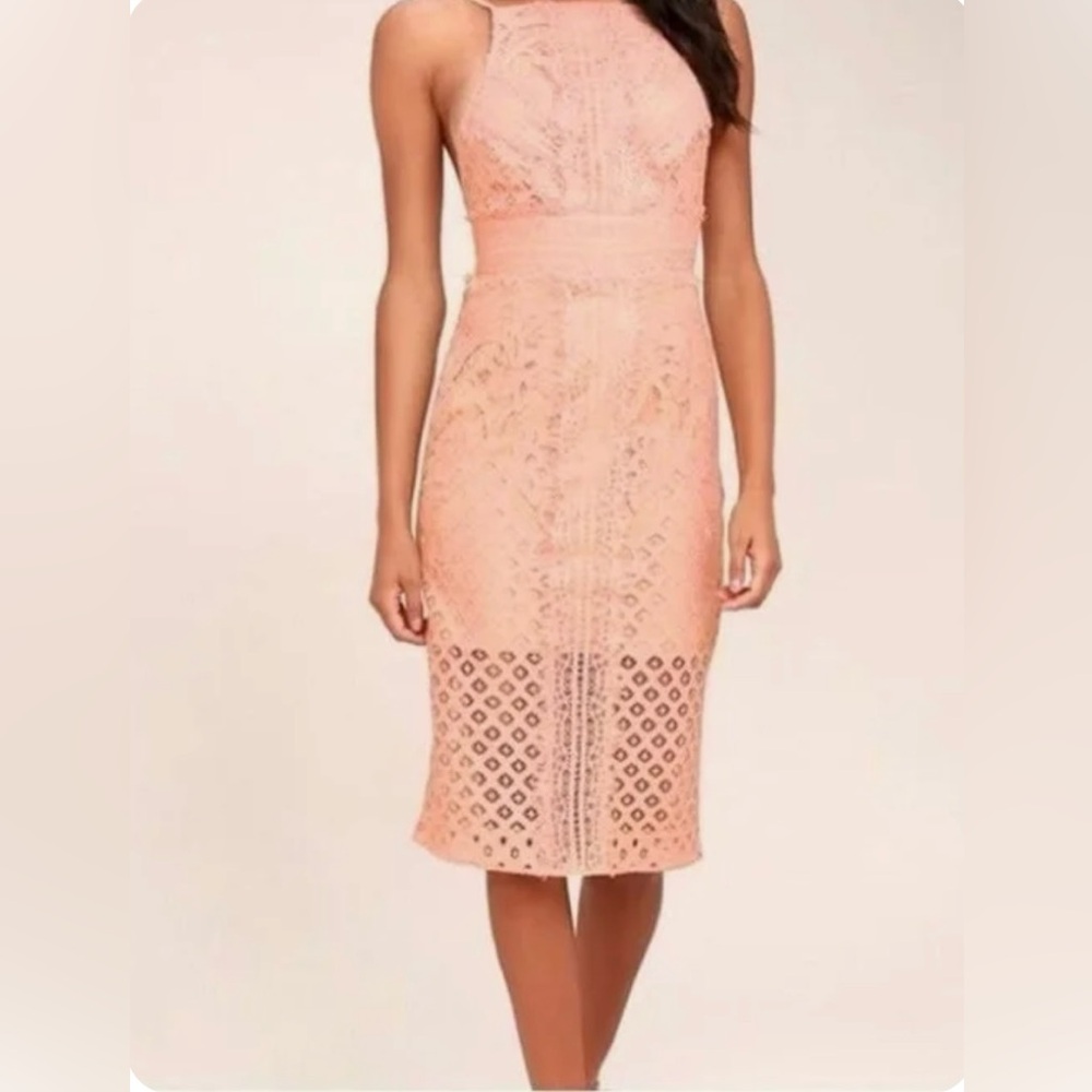 Keepsake Lace Midi Dress NWOT